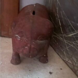 Cast iron piggy bank
